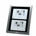 Brushed Aluminum Shadow Box Frame w/ Black Matte (7 1/2"x9 1/2" Opening)